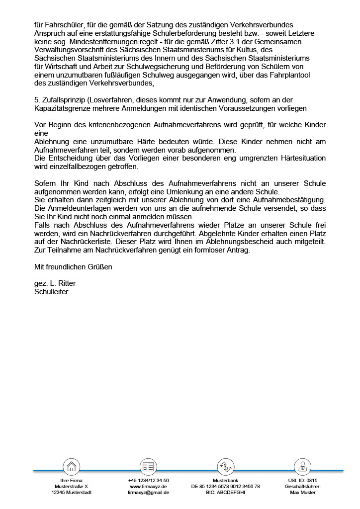 Elterninfo Schulaufnahme 2